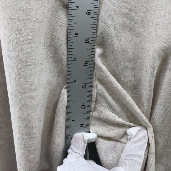 Vintage High Waisted Slub Cotton Breathable Relaxed Pants Womens Size 30 Oatmeal - Picture 11 of 12